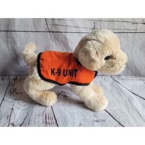 Douglas Puppy Plush Dog Yellow Lab Golden Retriever K-9 Unit 12 Inch Cuddle Toys
